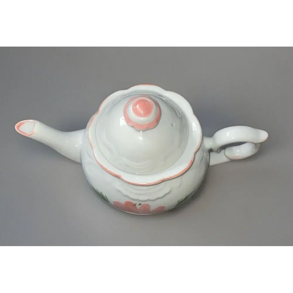 Vintage✨Pink Floral tea pot, hand painted MADE IN CHINA‎ *Great condition* - Picture 2 of 6